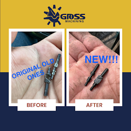 Gross Machining Before and After - Precision Part Restoration
